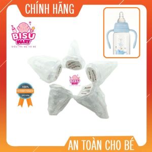 COMBO 5 Cái Núm vú cổ hẹp silicon siêu mềm Aki Size S M L Y