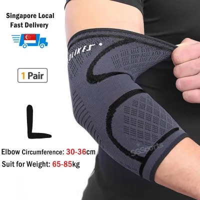 Compression Elbow Guard Support (1 pair) Reduce Joint Pain Sleeves Brace For Badminton Tennis Golfer Yoga Arthritis Relief Tendonitis Bursitis Recovery Lifting Exercise Workout Basketball Cross Training for Men & Women