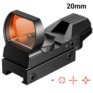 【Shipping From Philippines/COD】100% Original Tactical Scope Optics Red Green Projected Dot Sight Reflex 4 Reticle Scope Collimator Sight for 11mm/20mm Rail