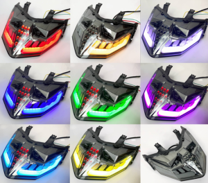 HONDA VARIO150 VARIO125 CLICK150 TAIL LAMP LED RUNNING MODE TAIL LIGHT LAMPU BELAKANG WITH RUNNING LED RGB