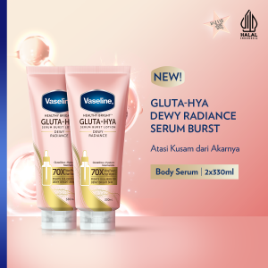 Vaseline Gluta-Hya Body Serum Dewy Radiance 330ml x2