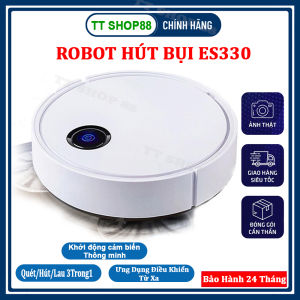 Robot Hút Bụi Máy Hút Bụi Thông Minh ES330 Robot Lau Sàn Tự Động Dễ Dàng Làm Sạch Các Vị Trí Khó Như Gầm Giường Tủ Ghế Sofa - Bảo Hành 12 Tháng !