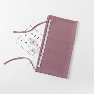 Jifang Women White Floral Lace Brim Plain Bubble Chiffon Hijab Instant Convenient Straps Bandage Raya Eid Muslim Instant Hijabs PW75