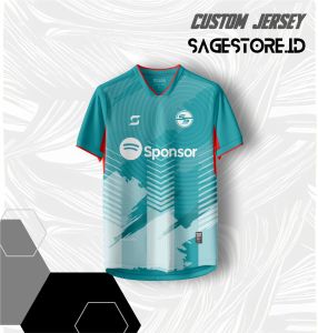 Baju Jersey Custom Sepak Bola Futsal Badminton Gratis Pasang Nama Nomor Punggung Logo SSBW39