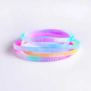 Gelang Karet Silikon Glow in The Dark / Gelang Tangan Fashion Pria Wanita
