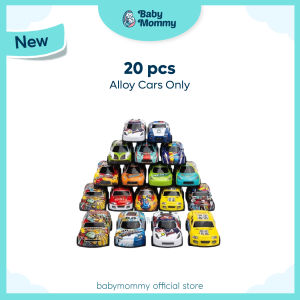 🇲🇾 Babymommy 【70pcs Mini Pull Back Alloy Car Toy wtih Box】Alloy Metal Cars | Mainan Kereta Budak Set Kereta Tarik 玩具车