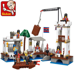 Sluban Royal Harbor LEGO Pirates Building Block Toy Childrens Birthday Present Kids Christmas Gifts Mainan LEGO 乐高海盗积木