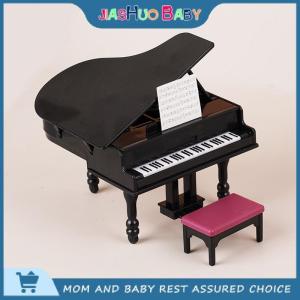 JiaShuo Baby Toy 1:12 Dollhouse thu nhỏ Đàn Piano W phân cụ ghế Mô hình phòng khách đồ nội thất trang trí nội thất đồ chơi nhà búp bê phụ kiện