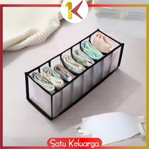 SK-C975 Kotak Penyimpanan Pakaian Dalam Kaos Kaki 7 Grid Multifungsi / Kotak Bra Celana Dalam