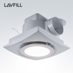 Quạt thông gió âm trần mặt vuông có đèn LED LAVFILL LFCV-12LL/ 16LL