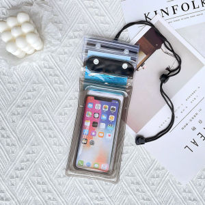 กระเป๋ากันน้ำ ซองกันน้ำ มือถือ โทรศัพท์ คล้องคอ ทัชสกรีนได้ ล็อค3ชั้น  ซองดำน้ำ สงกรานต์ เคสไอโฟน เคสซัมซุง  iphone samsung