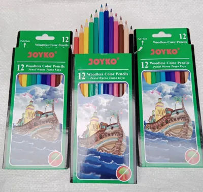 pensil 12 warna joyko / pensil untuk mewarnai