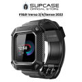 Supcase Unicorn Beetle Pro Series Rugged Protective Wristband Case for Fitbit Versa/Fitbit Versa 2/Fitbit Versa 3/Fitbit Versa 4/Fitbit Sense, Black. 