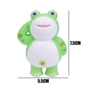 Cartoon Salute Frog Decompression Slow Rebound Toys Children and Adults Funny Stress Relief Squeeze Toy