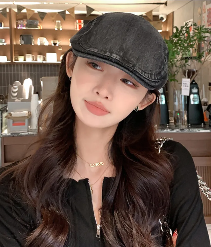 LouisWill Fashion Beret Hat Cotton Flat Cap British Style Hat