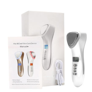Hot Cold Hammer Cryotherapy Red Blue Photon Acne Treatment Nutrition Import Massager Face Lifting Device Skin Deep Cleanser