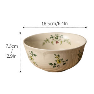 French vintage lilac flower bowl and plate set household ceramic dining bowl light luxury and high-end tableware plate