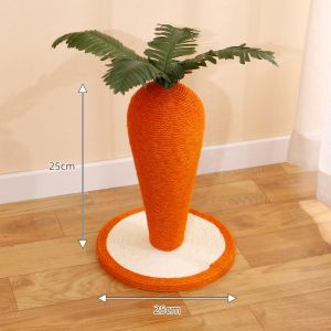AP AIMAYAPET Carrot Cat Scratcher Sisal Claw Board Pet Cat Tree Toy Cat Scratching Post Pet Grinding Claw Toys