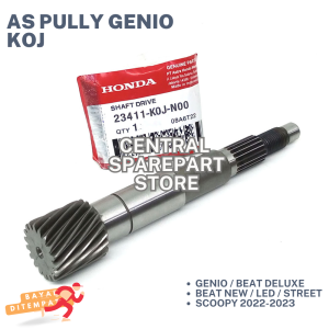 (HEMAT) 4 JENIS PAKET AS PULLY CVT GENIO KOJ + BEARING CVT KUNINGAN + BEARING PULLY BELAKANG + BEARING LAHAR 6204 / BEAT DELUXE / NEW / LED / STREET / SCOOPY 2022-2023 / SHAFT DRIVE / BANTALAN BOLA BELAKANG / BERING PULLI / AS PULI / AS PULLEY / 1 SET BEA