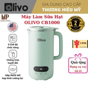 Máy Xay Nấu Đa Năng Olivo CB1000 Máy làm sữa hạt 9 chế độ làm sữa đậu nành nấu cháo đun nước