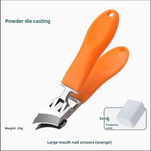 Oblique Nail Clippers Large Opening Anti-Splash Nail Clipper Thick Hard Nail Groove Clippers Household Manicure Tools