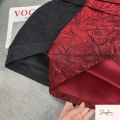 Váy gấm cổ vuông tay bồng hàng thiết kế - Anna.Store. 