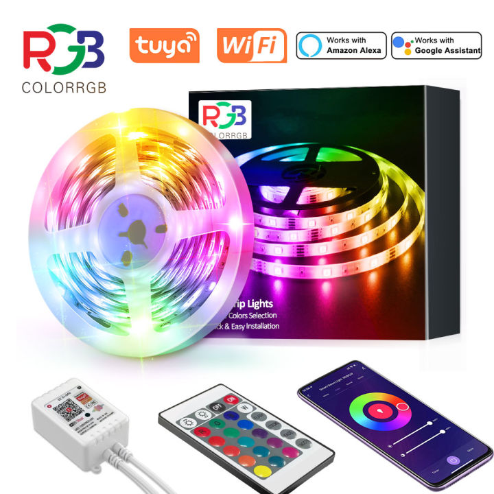 Tuya WiFi LED Strip Lights Smart LED Light Strip Compatible with Alexa  and Google Home,App&Remote&Voice Controlled Music Sync Lazada PH