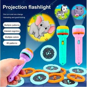 Mainan Anak Edukasi Senter LAMPU Proyektor Gambar Lucu / Mainan Anak SENTER PROYEKTOR Fun Flashlight LED Projector