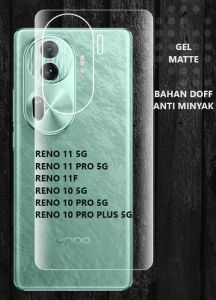 OPPO RENO 11 5G RENO 11 PRO 5G RENO 11F RENO 10 5G RENO 10 PRO 5G RENO 10 PRO PLUS 5G ANTI GORES MATTE BELAKANG HYDROGEL PLASTIK ANTI MINYAK SKIN GARSKIN ANTI JAMUR PELINDUNG BELAKANG BACK PROTECTOR RENO 10 PRO+ 5G