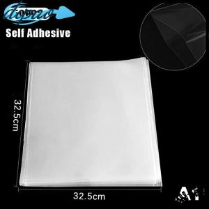 【dipao】 50Pcs 12inch Clear Vinyl Record Protecter LP Vinyl Record Self Adhesive Bag Plastic Outer Sleeves For CD Tape Protect Sleeves