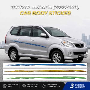 TOYOTA AVANZA Sticker Body Car Side Lining 8 Designs