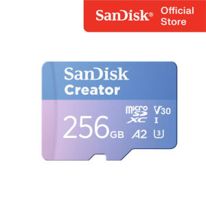 SanDisk Creator MicroSDXC U3 V30 A2 High Speed Memory Card /128GB/256GB/512GB/1TB for 4K UHD Video Drone & Action Cam Recording