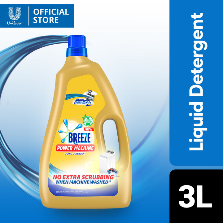 Breeze Liquid Detergent Powermachine with Ultraclean Concentrate 3L