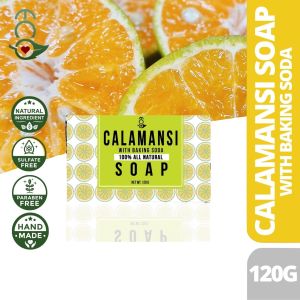 Eco Premium Calamansi & Baking Soda Soap: Natural Skin Brightening Scar Fading Hand-Crafted Natural Organic Nourishing All Skin