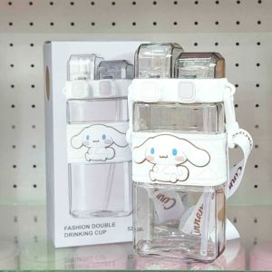 🍶กระติก ขวดใส่น้ำ ลายการ์ตูน Disney ใช้ได้ทั้งแบบหลอด และยกดื่มในตัว  มีสายสะพายข้างปรับความยาวได้ ความจุ 500 ml