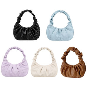 Fashion Park กระเป๋าถือหนัง PU รูปร่างด้านเปียก 2022 รูปร่างสมาธิ สะพายไหล่แฟชั่น สำหรับผู้หญิง