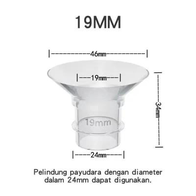 Sweetybayibayi 13/15/17/19/21/24mm Breast Pump Flange Inserts Silicone Breast Pump Accessories BPA FREE Breast Pump Adapter