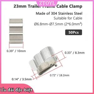 🎀ZTOYL✨ 10 pcs năng lượng mặt trời bảng điều chỉnh dây clip cho 2x6mm Cáp thép không gỉ Trailer quang điện kẹp Clip tổ chức cho PV hệ thống dây điện thuyền