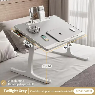 (HOME+) Foldable Bed Desk Laptop Office Desk Bed Desk