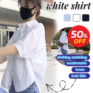 Women S Hirts Shirt Womens White Long Sleeve Shirt Thin Section Anti-wrinkle Fabric Elegant Women