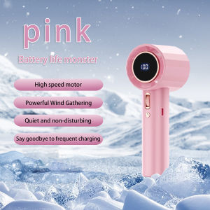 พัดลมแสดงผลดิจิตอล ความเร็ว100 ชาร์จ USB พัดลมเทอร์โบ  พัดลมพกพาขนาดเล็ก