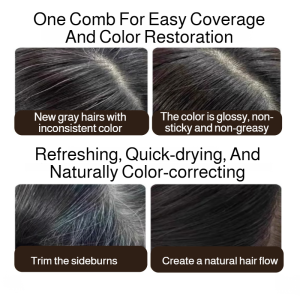 Hair Dye Stick Sweat-Proof And Waterproof Hair Dye Comb Covering White Hair Hide Bald Edges Hair Root Fast Dyeing Long-Lasting