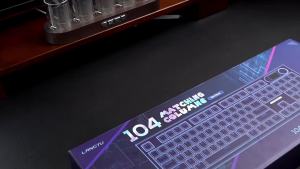 (HD1)LT104 Wireless Bluetooth Gaming Mechanical Keyboard Customized three-mode wired blue switch high aesthetic keyboard