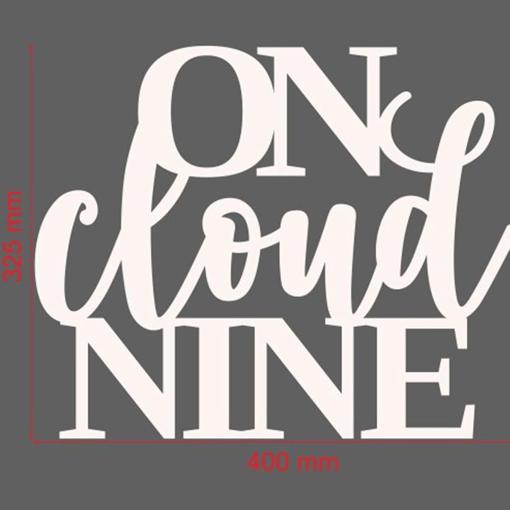 On Cloud Nine Sign for Backdrop,Wooden On Cloud 9 Decorations,Clouds ...