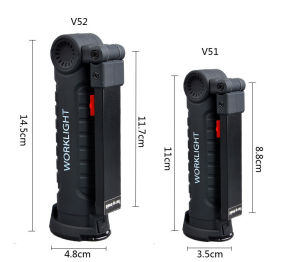 AEled Foldable rechargeable work light cob Multifunctional Magnetic Tent Light Outdoor Flashlight Car Inspection Light Repair