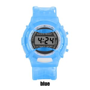 NEXASHOP Practical Kids Child Silicone Strap LCD Wristwatch Candy Wrist Watch Electronic Meter Children Digital Watches