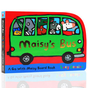 หนังสือนิทานรถบัสของเมซี่-สมุดวาดภาพระบายสีสำหรับเด็กโดยลูซี่ลูกพี่ลูกน้องหนังสือภาษาอังกฤษดั้งเดิม