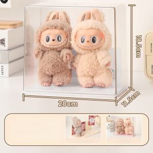 360° Rotating Plush Pendant Transparent Display Case Hanging Organizer Rack