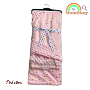 Soft Baby Blanket Kids Aircon Blanket Toddler Childcare Blanket Minky Blanket 3D Dot Newborn Baby Gift 2 Sizes (110x150cm / 75x120cm)
