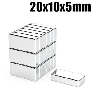 5/10/20/50/100Pcs N35 Neodymium Magnet 20mm X 10mm X 5mm NdFeB Block Super Powerful Strong Permanent Magnetic imanes 20*10*5
